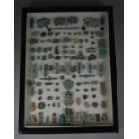 A Cased Collection of Approximately 134 Egyptian Ptolemaic Ancient Faience Beads to Include Some