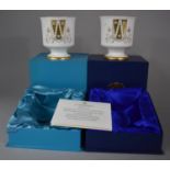 Two Boxed Coalport General Election Vases, Limited Edition, 1970 and 1979