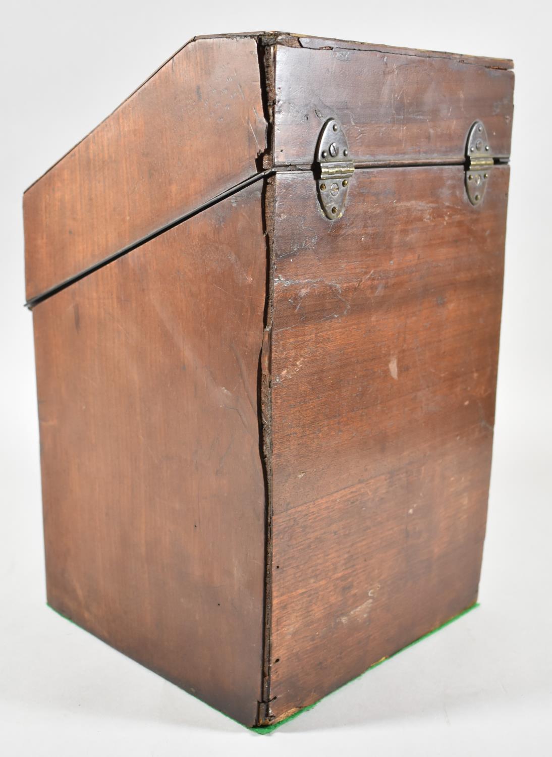 A Georgian Knife Box Now Converted to Four Section Tantalus, 22cm wide - Image 2 of 3