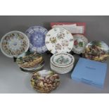 A Collection of 31 Various Decorated Plates with Certificates to include Country Days, Herbs,