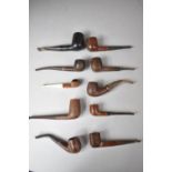 A Collection of Ten Various Vintage Pipes