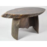 A Small Occasional Table Formed From a Section of Tree Trunk, Oval Form, 55cm wide