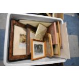 A Box Containing Various Pictures and Prints