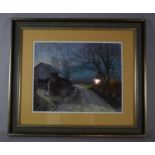 A Framed Pastel, "Winter Sunshine-Beeley", Signed H Wyld, 35cm wide