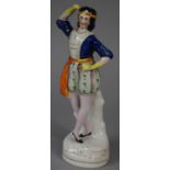 A Staffordshire Figure of Scottish Dancer, 25.5cm high