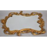 An Ornately Framed Gilt Wall Mirror, 77cm high