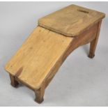 A Vintage Shoe Shop Fitting Stool, 67cm long