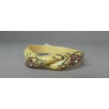 A Jewelled Vintage Ivorine Bangle in the Form of Snakes