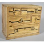 A Victorian Miniature Spice Chest with Five Inlaid Drawers, 14.5cm wide and the Base Inscribed