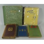 A Postcard Album and Contents and Four Books to Include Important People, Wordsworth Poetical