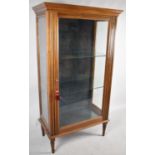 An Edwardian Mahogany Glazed Cabinet, 83cm wide