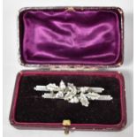 A Silver Brooch in the Form of Oak Leaves and Acorns, Set on Double Bar, Birmingham 1893