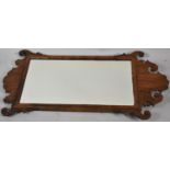 A 19th Century Fretwork Framed Wall Mirror, 90cm high