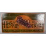 A Reproduction Wooden Toy Shop Sign, "Hornby Trains", 58cm wide
