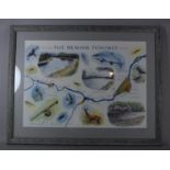 A Framed Print "The Brahan Fishings", After Robin Armstrong and Signed by the Artist, 58.5cms Wide