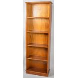 A Modern Five Shelf Open Bookcase, 44cm wide