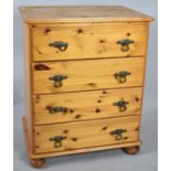 A Modern Pine Four Drawer Chest (Matches Lot 562), 62cm wide