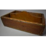 A Late 19th Century Two Division Scumble Glazed Knife Box, 36.5cm wide