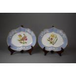 A Pair of Limited Edition Spode Botanical Plates, Wild Rose and Daffodil, Each 25cm wide