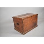 A Varnished Pine Blanket Box, 68cm wide