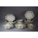 A Johnsons "Pareek" Pattern Part Dinner Service to Comprise Plates, Lidded Tureens, Graduated Oval