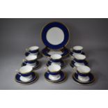 A Coalport Athlone-Blue Tea set to comprise Plates, Side Plates Saucers and Cups (30 Pieces in