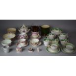 A Collection of English and Continental 19th and 18th Century Ceramics to include Augustus Rex