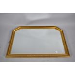 A Large Gilt Framed Wall Mirror, 101cm wide