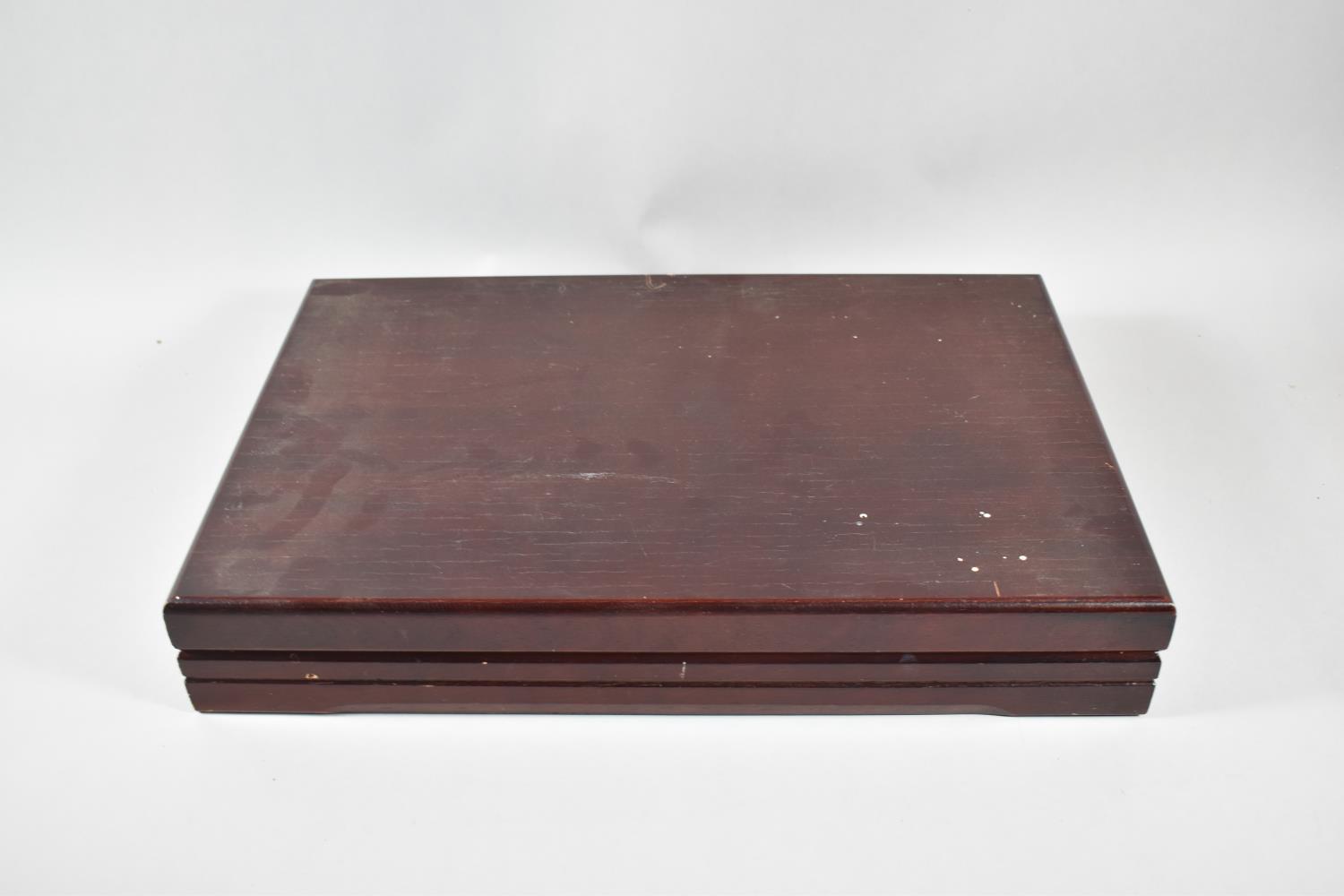 Three 20th Century Wooden Canteen Boxes, The Largest 47cm Wide (All empty) - Image 6 of 7