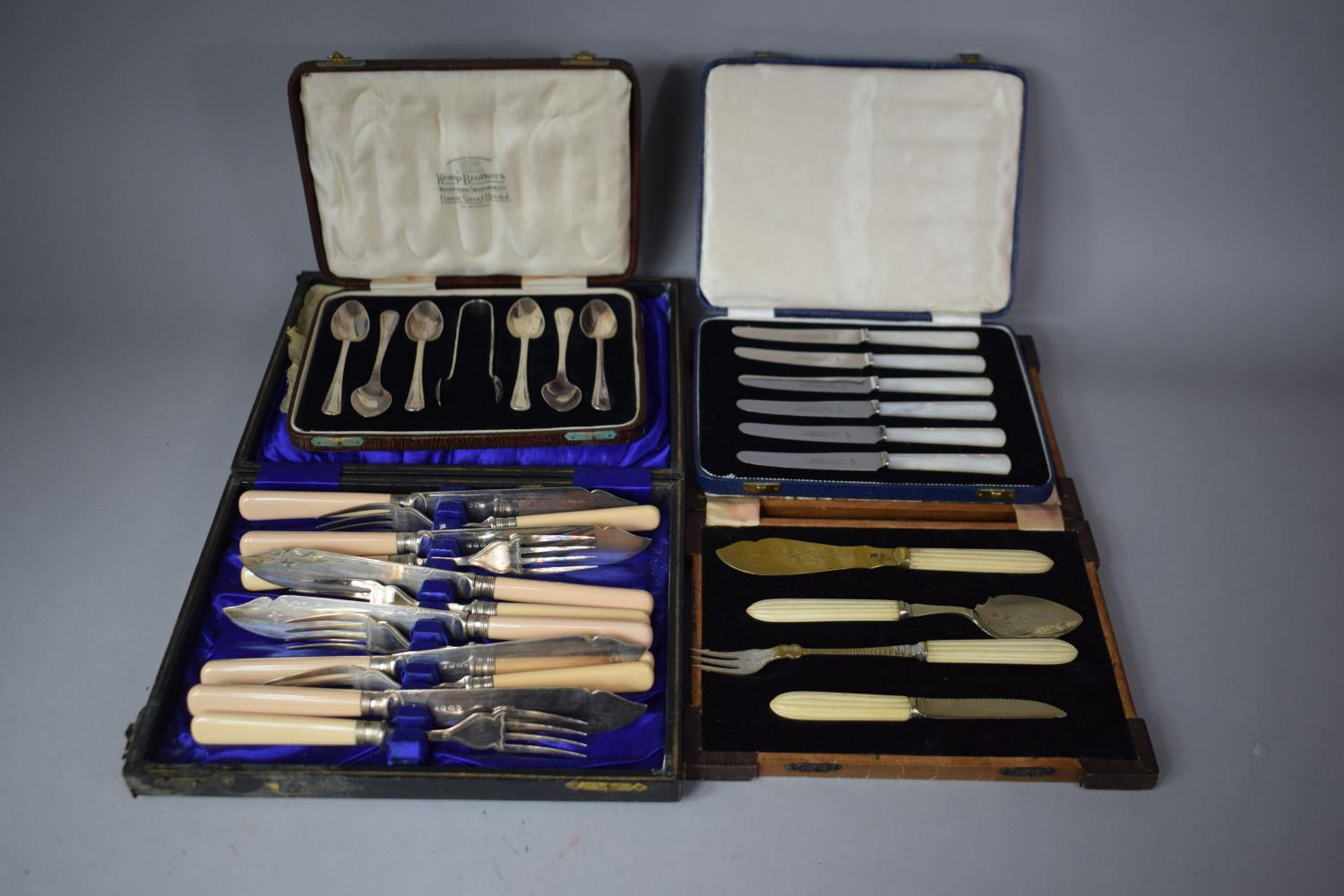 A Collection of Various Cased Cutlery