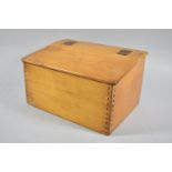 A Mid 20th Century Wooden Box with Hinged Lid, 29cm wide