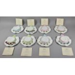 A Collection of 8 Aynsley Summer Flowers Collection Floral China Hats