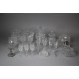 A Collection of Various Cut Glass to include Large Tankard, Liqueurs, 19th Century Cordial Glass