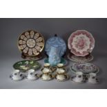 A Collection of Various Ceramics to include Gilt and Cobalt Blue Decorated 19th Century Coffee