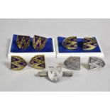 A Collection of Shrewsbury "Loggerheads" Cufflinks and Tie Pin