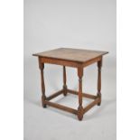 A Small Oak rectangular Occasional Square Topped Table, 57cm wide