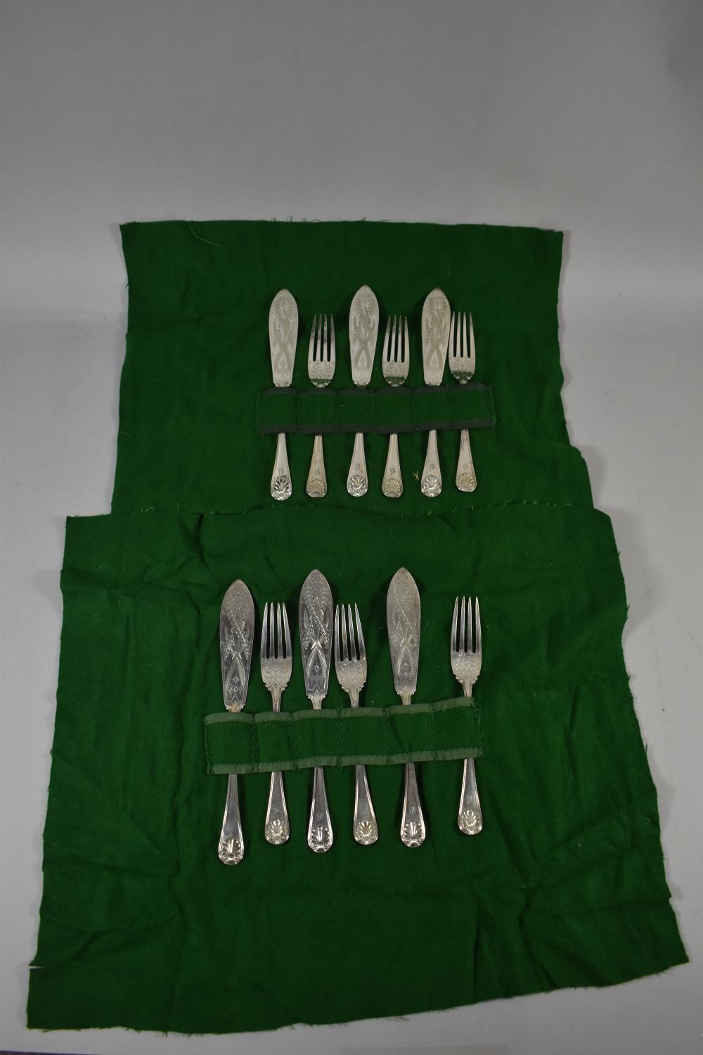 A Collection of Elkington Silver Plated Fish Knives and Forks - Image 2 of 3