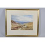 A Framed Watercolour, "A Peaceful Burn Near Hunstanworth", Signed S Dupuis, 36cm wide