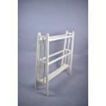 A White Painted Late Victorian Towel Rail, 75cm wide