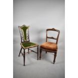Two Late Victorian/Edwardian Side Chairs