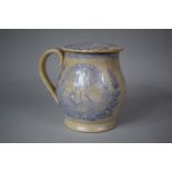 A 19th Century Baluster Shaped Peace Mug with Cover, by Ford & Riley (1882-1893), 13cm high