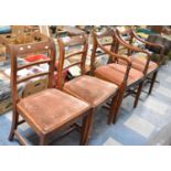 A Set of Four Mahogany Bar Back Dining Chairs