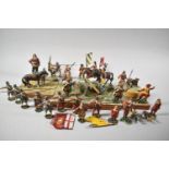 A Collection of Various Painted Metal English Civil War Figures, Mounted Soldiers etc