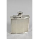 A Silver Hip Flask with Engine Turned Decoration Birmingham 1932, 126g