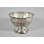 A Silver Sugar Bowl with Ribbed Body, Sheffield 1909, 74g