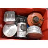 Various Camping Stoves, Billy Cans etc