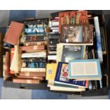 Two Boxes of Various Vintage Books to Include English and French Language etc