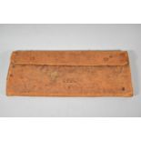 A Vintage Leather Covered Tie Wallet Monogrammed RJRH, 40.5cm Wide