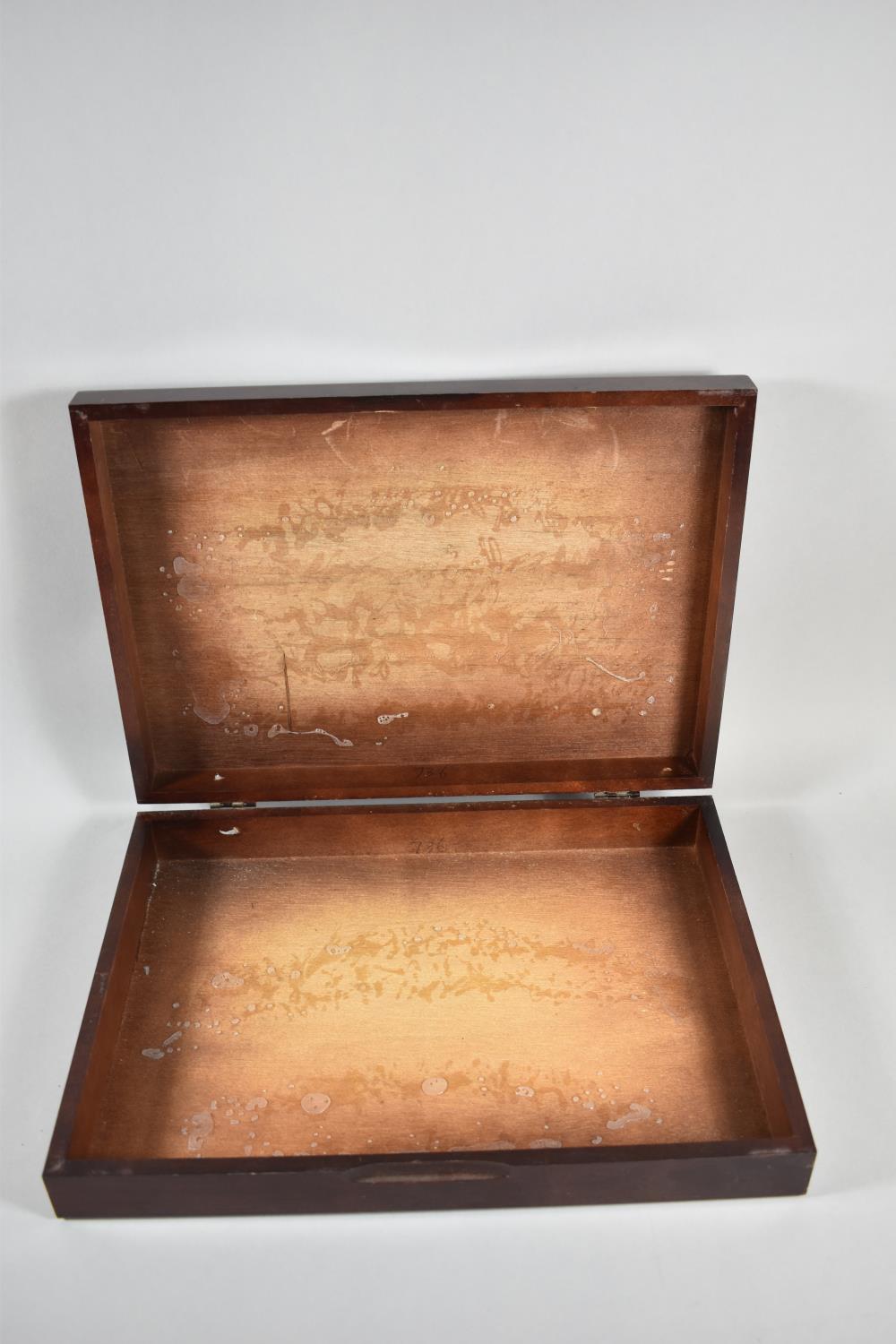 Three 20th Century Wooden Canteen Boxes, The Largest 47cm Wide (All empty) - Image 5 of 7