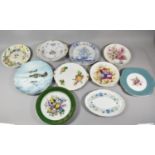 A Collection of Various Wedgwood and Other Decorated Plates